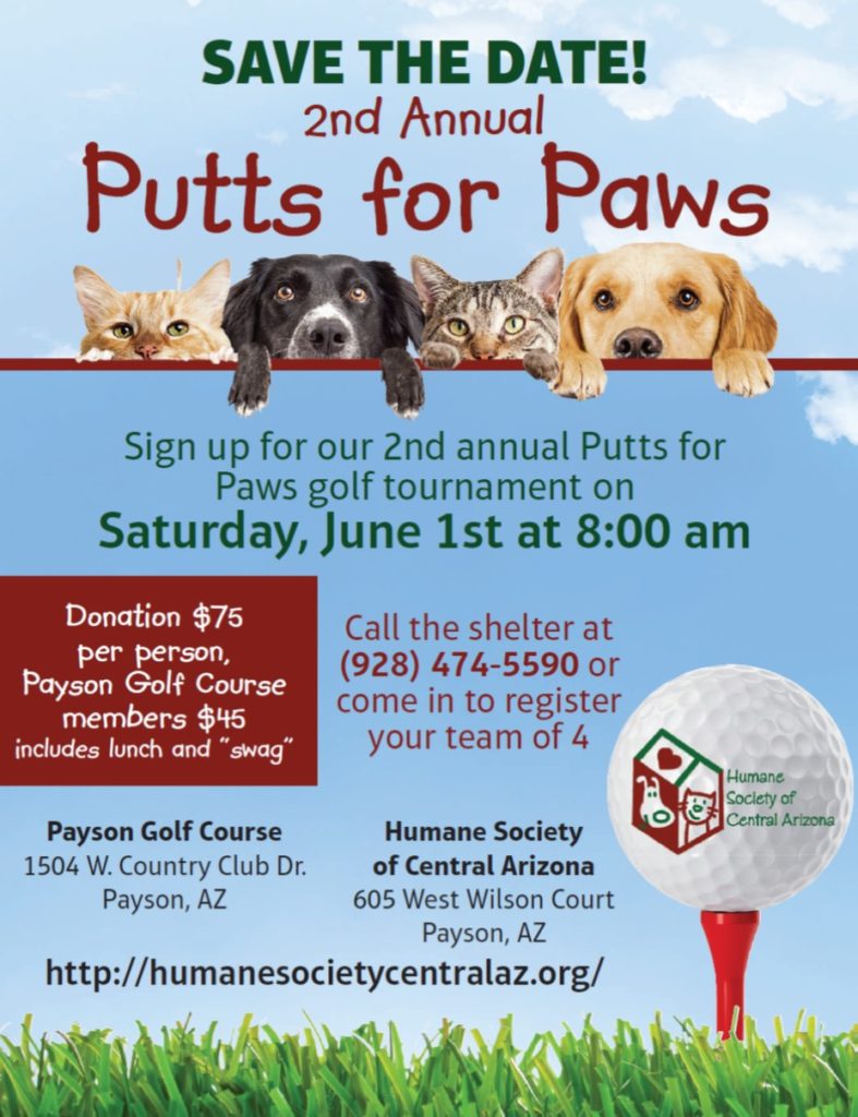 2nd Annual Putts for Paws Humane Society of Central Arizona