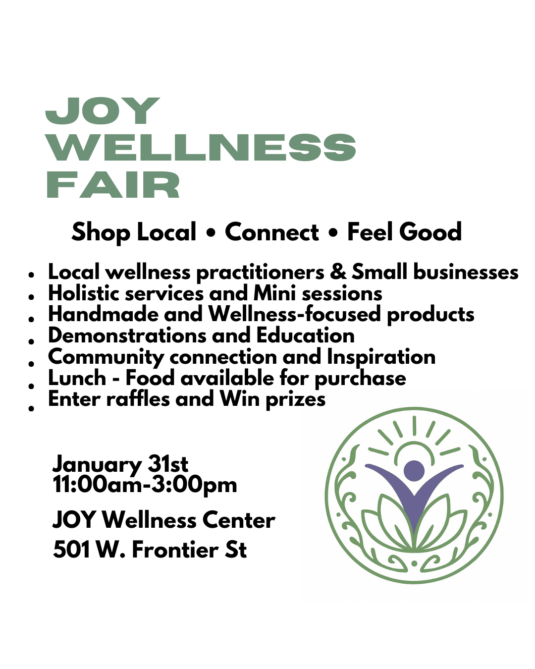 joy wellness fair 2026 event